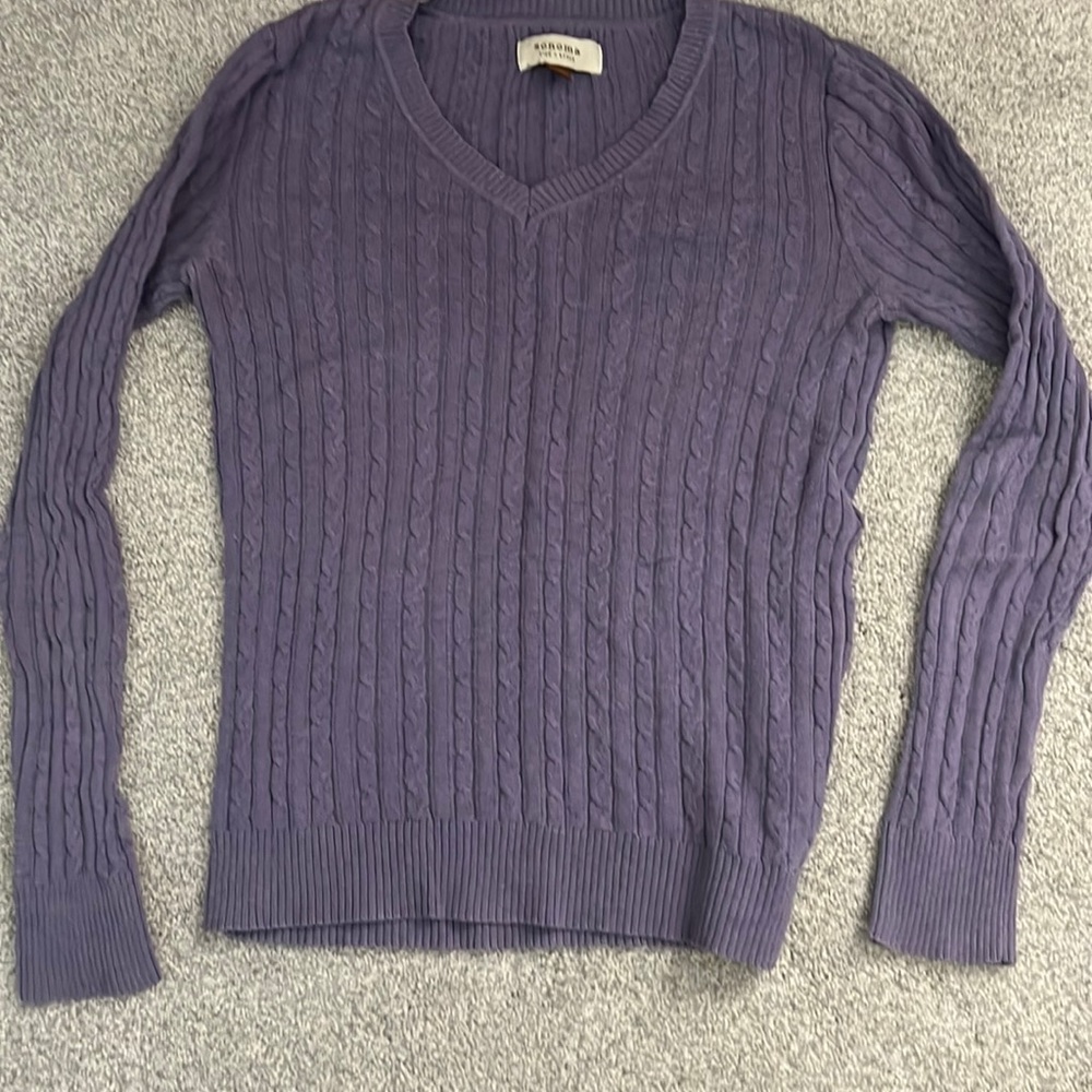 Small purple Sonoma sweater